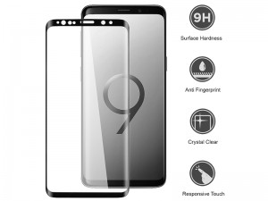 محافظ صفحه نمايش تمام چسب ایکس او مدل Tempered Glass مناسب برای گوشی موبايل سامسونگ S9 Plus
