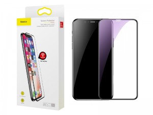 محافظ صفحه نمايش بیسوس مدل Rigid Edge Curved Tempered Glass مناسب برای گوشی موبایل آیفون Xs Max