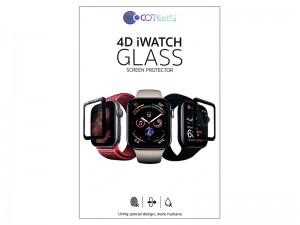 محافظ صفحه نمایش تمام چسب کوتچی مدل CS2213 4D iWatch Glass مناسب برای ساعت هوشمند اپل واچ 42mm