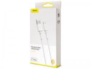 کابل شارژ و انتقال داده تایپ سی بیسوس مدل Mini White