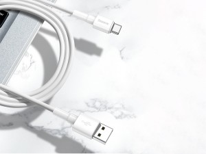 کابل شارژ و انتقال داده تایپ سی بیسوس مدل Mini White