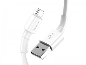 کابل شارژ و انتقال داده تایپ سی بیسوس مدل Mini White