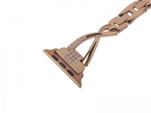 بند فلزی ساعت کوتچی مدل W18 Diamond Elegant WH5228-TS مناسب برای اپل واچ  42/44/45 میلی‌متری