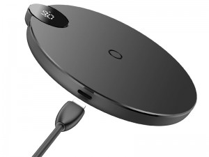 شارژر وایرلس بیسوس مدل Digital LED Display Wireless Charger