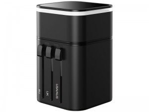 شارژر دیواری و آداپتور جهانی بیسوس مدل  Removable 2in1 universal travel adaptor PPS Quick Charger Edition