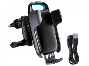 پایه نگهدارنده و شارژر وایرلس گوشی موبایل بیسوس مدل Milky Way Electric