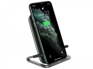 شارژر وایرلس و پایه نگهدارنده رومیزی گوشی موبایل بیسوس مدل Rib Horizontal and Vertical Holder