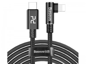 کابل شارژ سریع تایپ سی به لایتنینگ بیسوس مدل MVP Elbow PD Flash Charge Cable