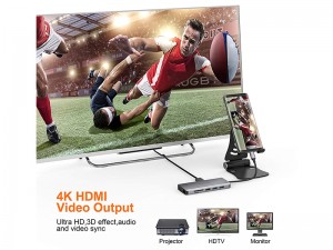هاب 11 پورت USB-C پاورو لوژی مدل P11CHBGY