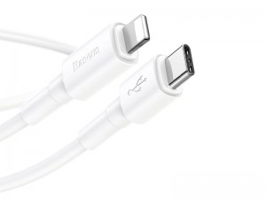 کابل تبدیل Type-C به Lightning بیسوس مدل Mini White