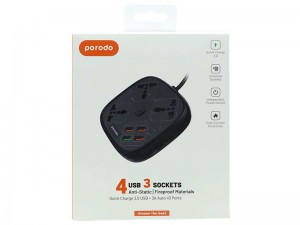 شارژر و سه راهی برق فست شارژ پرودو مدل PD-SC3301