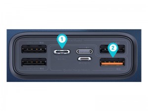 پاور بانک فست شارژ 30000 میلی آمپر بیسوس مدل Amblight Quick Charge