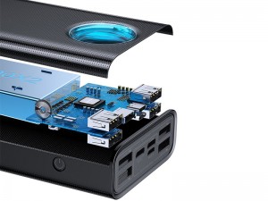 پاور بانک فست شارژ 30000 میلی آمپر بیسوس مدل Amblight Quick Charge