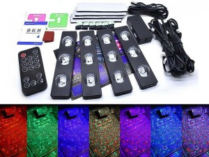 کیت نورپردازی ریموت‌دار مدل The Star lights Of Car Seat Bottom A12