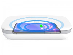 دستگاه ضد عفونی کننده گوشی موبایل پاورولوژی مدل PWLUVWH Universal UV Sanitizer Box با قابلیت شارژ وایرلس