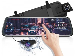 آینه ماشین دوربین دار مدل Azdome your car Companion 9.66'' Touch Screen