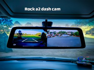 آینه ماشین دوربین دار راک مدل A2 Dash Cam With Rear View Mirror