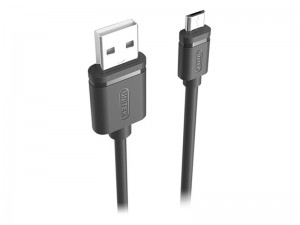 کابل شارژ و انتقال داده USB به MicroUSB یونیتک مدل Y-C454GBK به طول 0.5 متر