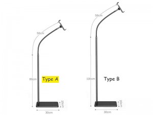 پایه نگهدارنده تبلت و گوشی موبایل مدل Mobile phone tablet landing lazy bracket (سایز 136 سانتی‌متری)