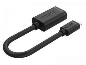 کابل تبدیل microUSB-B به USB-A OTG یونیتک مدل Y-C438GBK به طول 0.2 متر