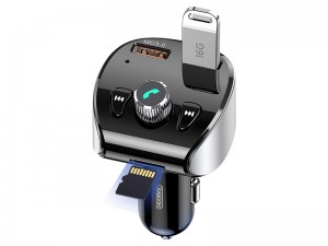 شارژر فندکی و پخش کننده بلوتوث جویروم مدل JR-CL02 Shadow Series با قابلیت مکالمه