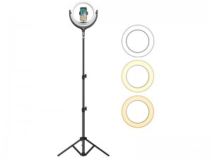 رینگ لایت عکاسی توتو مدل F-539B مناسب برای گوشی موبایل