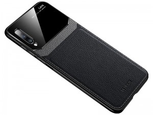 کاور دور دوخت چرم و گلس مدل Delicate Case مناسب برای گوشی موبایل سامسونگ A50/A50s/A30s