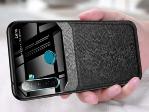 کاور دور دوخت چرم و گلس مدل Delicate Case مناسب برای گوشی موبایل شیائومی Redmi Note 8