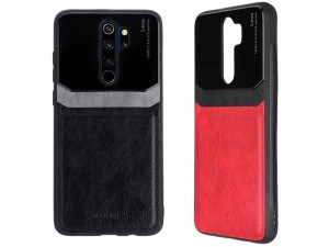کاور دور دوخت چرم و گلس مدل Delicate Case مناسب برای گوشی موبایل شیائومی Redmi Note 8 Pro