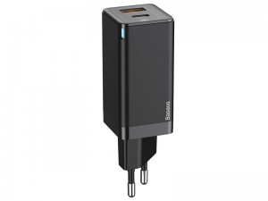 شارژر دیواری فست شارژ بیسوس مدل GaN Mini Quick Charger بهمراه کابل دو سر تایپ سی
