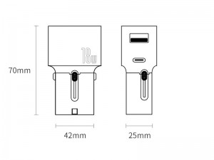 شارژر دیواری فست شارژ جهانی بیسوس مدل Universal Conversion Plug