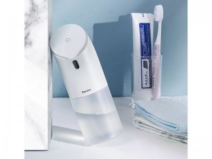 پمپ فوم ساز مایع دستشویی بیسوس مدل Minipeng Hand Washing Machine بهمراه فوم مایع