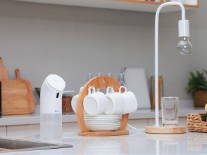 پمپ فوم ساز مایع دستشویی بیسوس مدل Minipeng Hand Washing Machine بهمراه فوم مایع