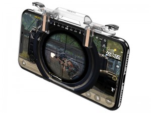 دسته بازی PUBG راک مدل  RPH0871 Retractable Shooting Game Controller