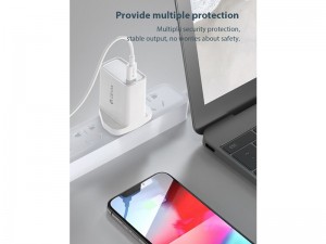 شارژر دیواری فست شارژ 18 وات دیویا مدل Smart Series PD Quick بهمراه کابل تایپ سی به لایتنینگ