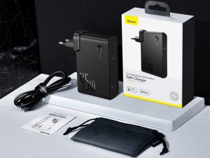 پاور بانک 10000 میلی آمپر و شارژر دیواری فست شارژ بیسوس مدل GaN Charger