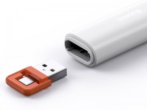 پوینتر و پرزنتر بی سیم بیسوس مدل Orange Dot PPT Wireless Presenter ACFYB-A02