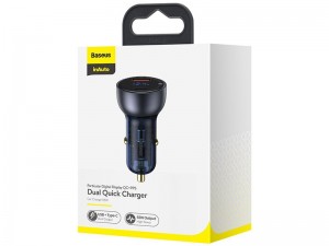 شارژر فندکی سوپر شارژ بیسوس مدل Particular Digital Display QC + PPS Dual Quick Charger 65W CCKX-C0G