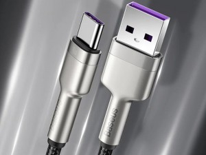 کابل سوپر شارژ تایپ سی بیسوس مدل Cafule Series Metal Data Cable 40W CATJK-A01 به طول 1 متر