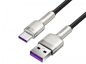 کابل سوپر شارژ تایپ سی بیسوس مدل Cafule Series Metal Data Cable 40W CATJK-A01 به طول 1 متر