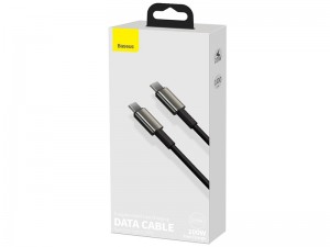 کابل فست شارژ دو سر تایپ سی بیسوس مدل Tungsten Gold Fast Charging Data Cable 100W CATWJ-01 به طول 1 متر