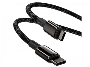 کابل فست شارژ دو سر تایپ سی بیسوس مدل Tungsten Gold Fast Charging Data Cable 100W CATWJ-A01 به طول 2 متر