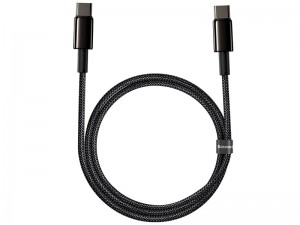 کابل فست شارژ دو سر تایپ سی بیسوس مدل Tungsten Gold Fast Charging Data Cable 100W CATWJ-A01 به طول 2 متر