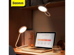 چراغ مطالعه شارژی بیسوس مدل Comfort Reading Hose Desk Lamp DGYR-02