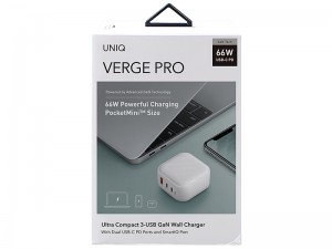 شارژر دیواری فست شارژ 66 وات یونیک مدل Verge Pro