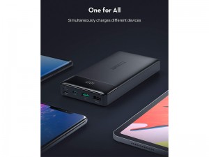 پاور بانک فست شارژ 20000 میلی آمپر راو پاور مدل PD Pioneer 20000mAh 18W 3-Port Power Bank