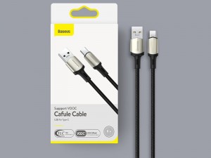 کابل سوپر شارژ تایپ سی بیسوس مدل Suppport VOOC Cafule Cable CATKLF-VB01 به طول 2 متر