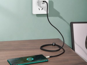 کابل سوپر شارژ تایپ سی بیسوس مدل Suppport VOOC Cafule Cable CATKLF-VB01 به طول 2 متر