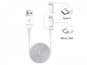 کابل دو کاره USB-C/microUSB هوآوی مدل AP555