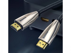 کابل HDMI بیسوس مدل Horizontal 4K HDMI Male to 4K HDMI Male Adapter Cable CADSP-A01 به طول 1 متر
